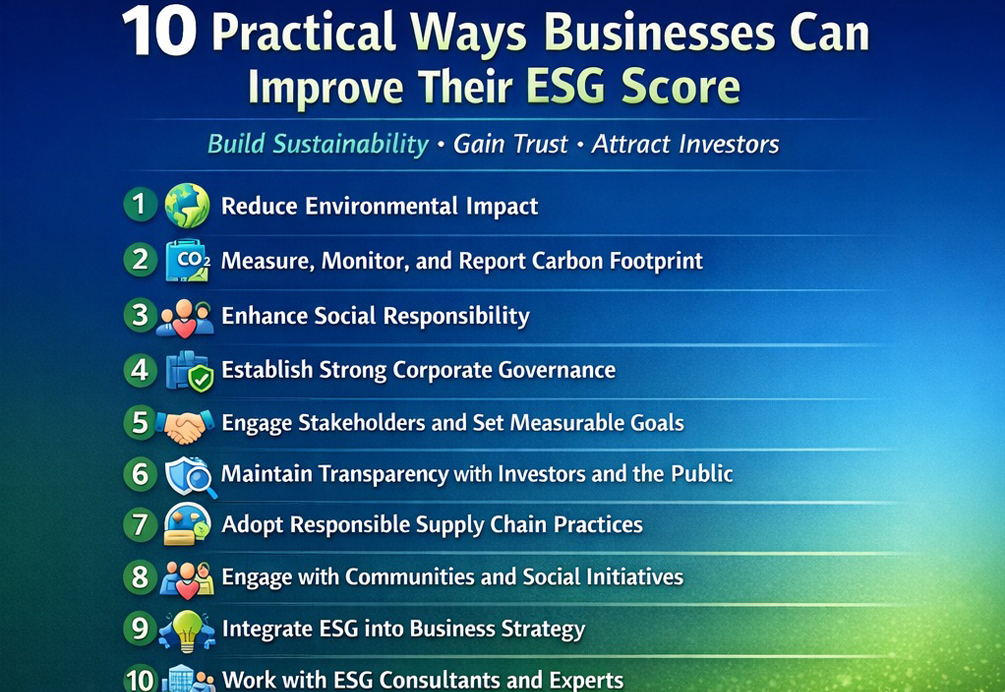 10 Practical Ways Businesses Can Improve Their ESG Score